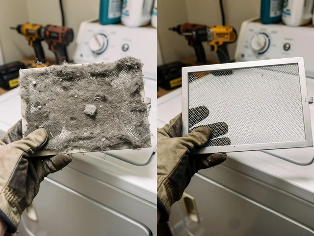 Professional lint trap cleaning by Windsor Locks Dryer Vent Cleaning in Windsor Locks