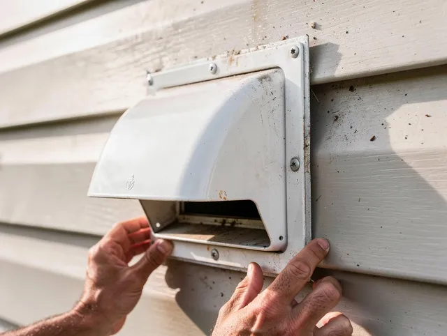 Windsor Locks Dryer Vent Cleaning technician delivering thorough residential dryer vent cleaning service in Windsor Locks